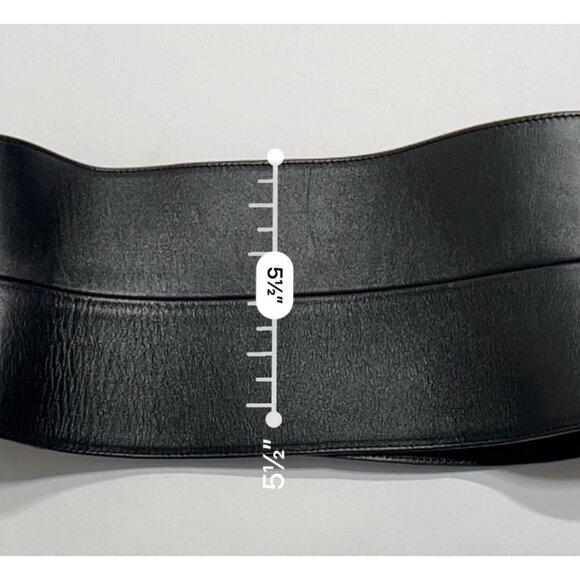 Tom Ford Wide Leather Belt in Black main image 4